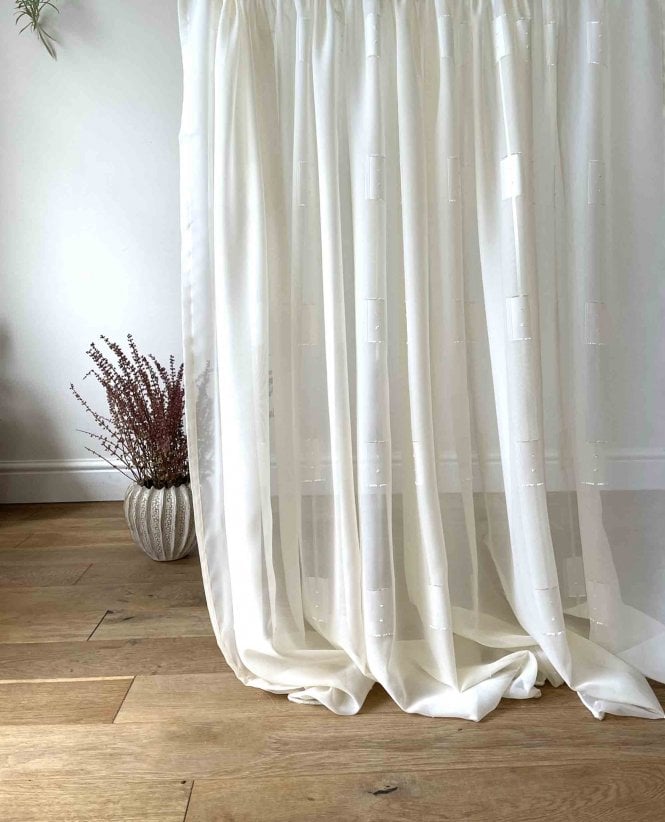 Finesse Clipper Cream Voile Curtain M2M