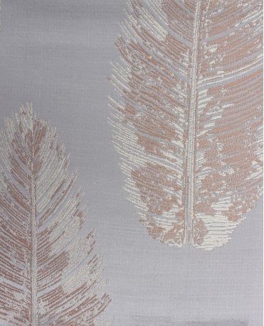 Eden Jacquard Leaf Lined Curtains M2M