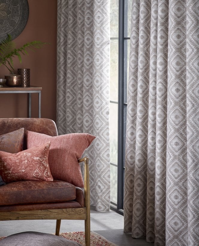 Finesse Esta Lined Woven Curtains M2M