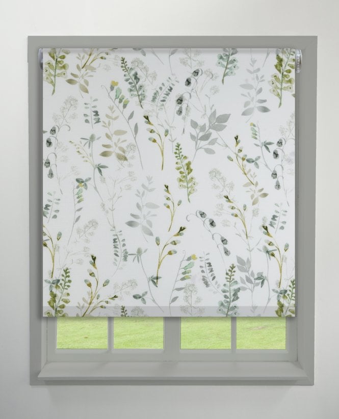 Finesse Gardenia Green Daylight Roller Blind M2M