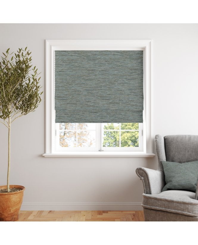 Finesse Glitz Teal Roman Blind M2M