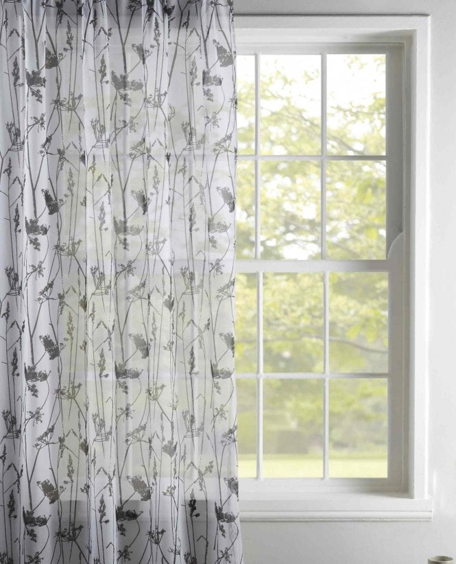 Finesse Hardwick Black Voile Curtain M2M