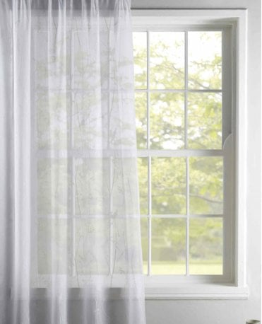 Hardwick White Voile Curtain M2M