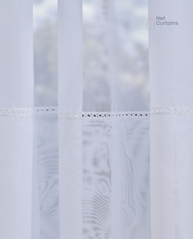 Finesse Harriet White Voile Curtain M2M