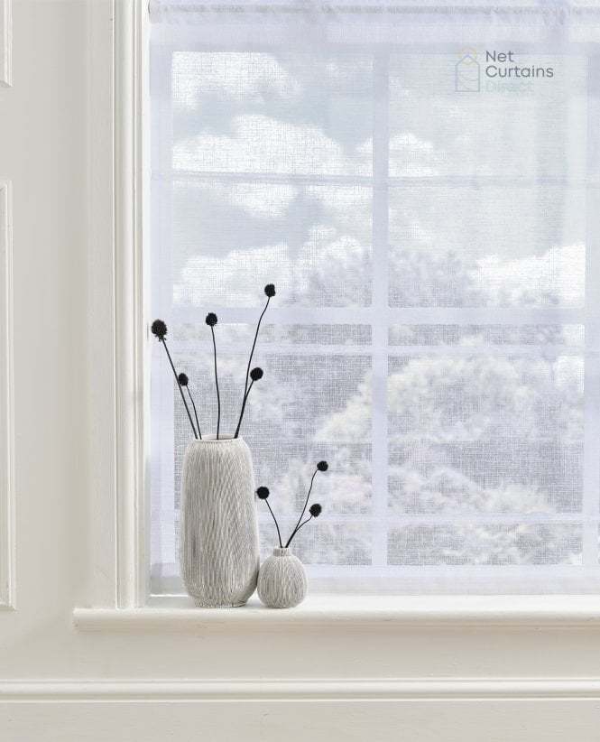 Finesse Kedleston Sheer White Roman Blind M2M