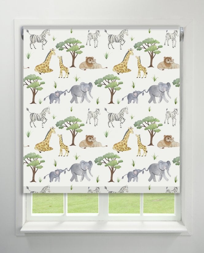 Finesse Kids Safari Blackout Roller Blind M2M