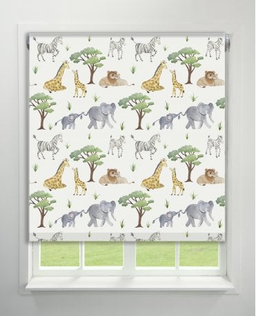 Kids Safari Blackout Roller Blind M2M