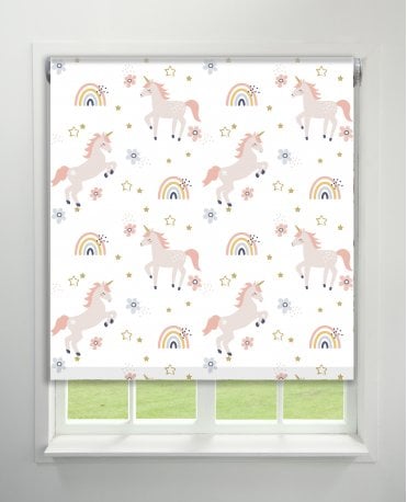 Kids Unicorns Blackout Roller Blind M2M
