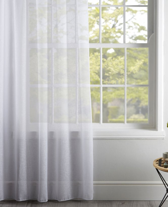 Finesse Leicester White Voile Curtain M2M