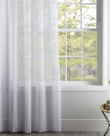 Leicester White Voile Curtain M2M