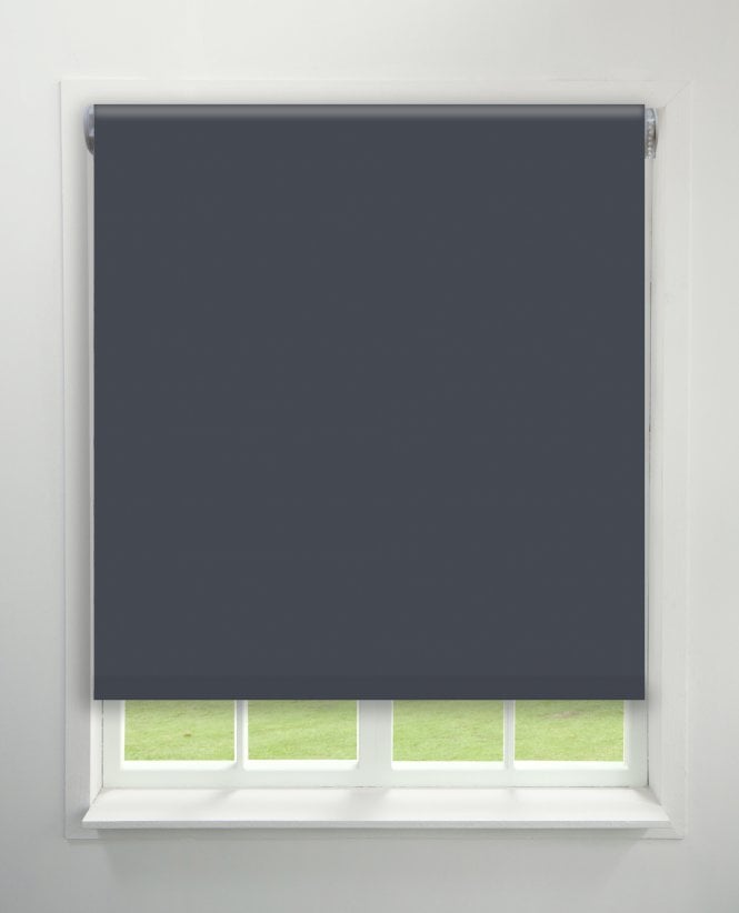 Finesse Luna Charcoal Blackout Roller Blind M2M