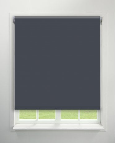 Luna Charcoal Blackout Roller Blind M2M