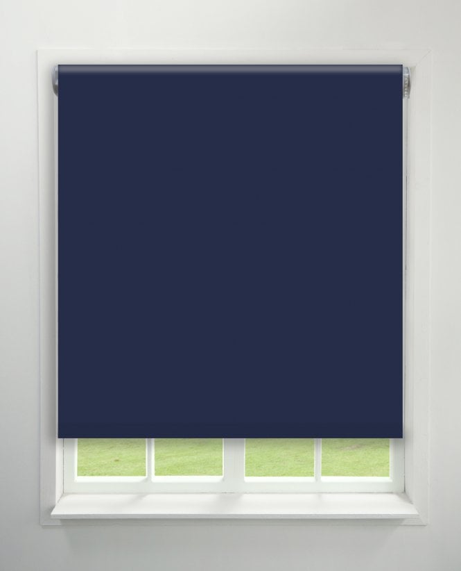 Finesse Luna Navy Blackout Roller Blind M2M
