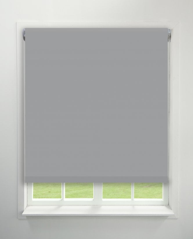 Finesse Luna Silver Blackout Roller Blind M2M