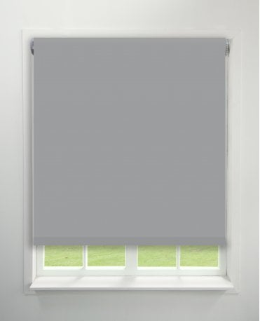 Luna Silver Blackout Roller Blind M2M