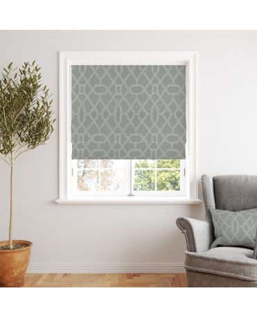 Matanzas Sage Green Roman Blind M2M
