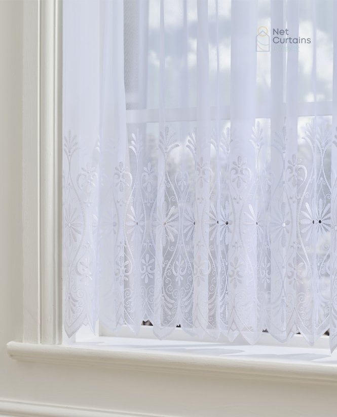 Finesse Olivia White Voile Curtain M2M