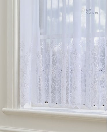 Olivia White Voile Curtain M2M