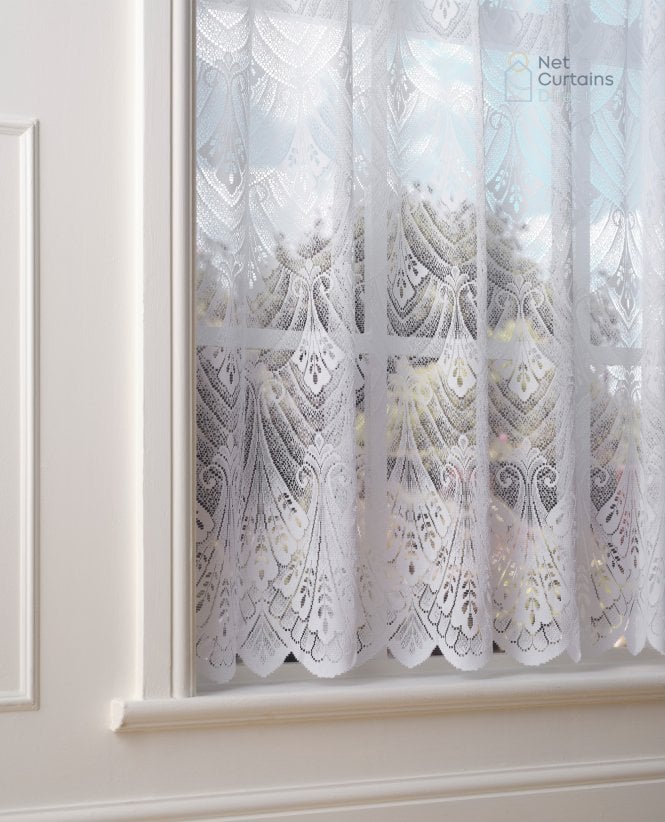 Finesse Roma White Net Curtain M2M