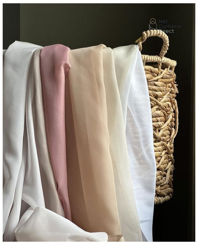 Finesse Sapphire Coloured Voile Curtain M2M