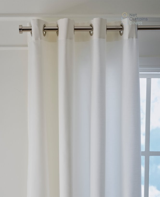 Finesse Sapphire Plain Lined Voile Curtain M2M