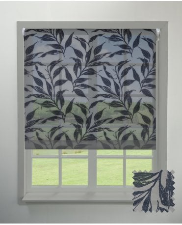 Folha Grey Semi-Sheer Roller Blind M2M