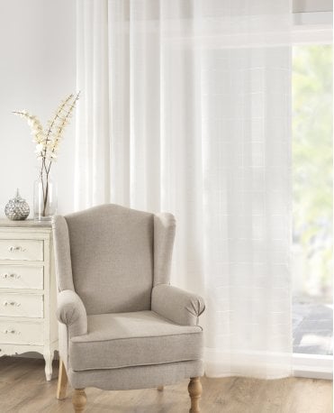 Hampton Ecru Universal Top Voile Panel