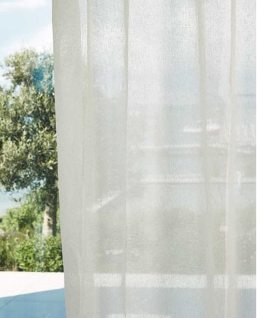 Lucent 100% Linen Voile Curtain M2M