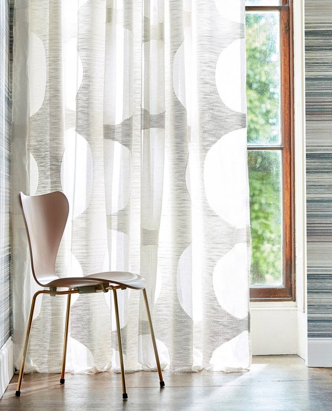 Harlequin Rotunda Chalk Linen Blend Voile Curtain M2M