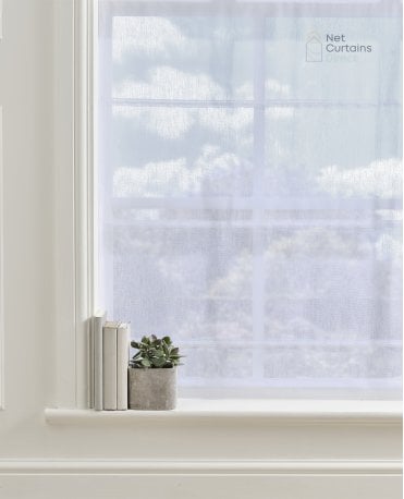 Haze Linen Blend Sheer White Roman Blind M2M