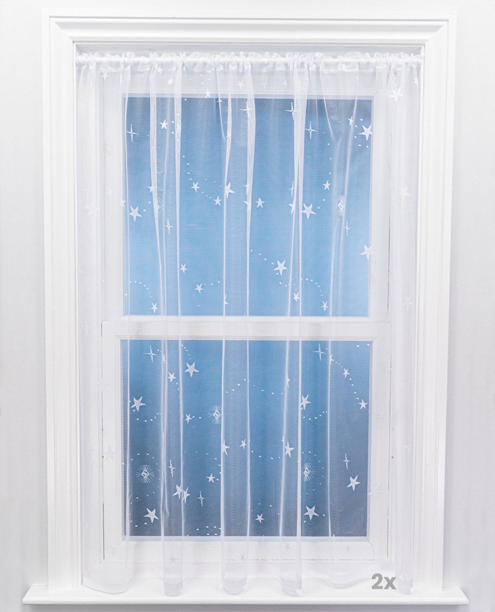 Window Cartan Net Infinity White Express Net Curtain from Net Curtains Direct
