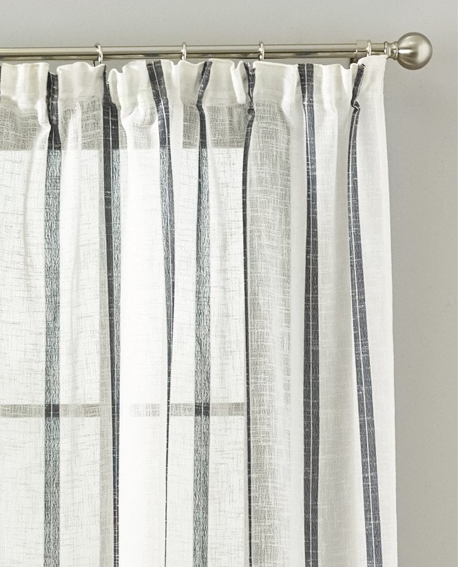 Kari Linen Blend Tape Top Voile Panel