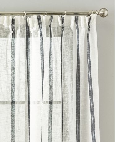 Kari Linen Blend Tape Top Voile Panel