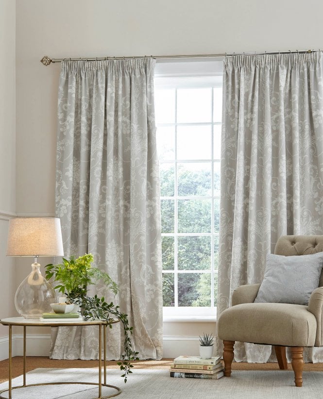 Laura Ashley Josette Blackout Lined Pencil Pleat Curtains
