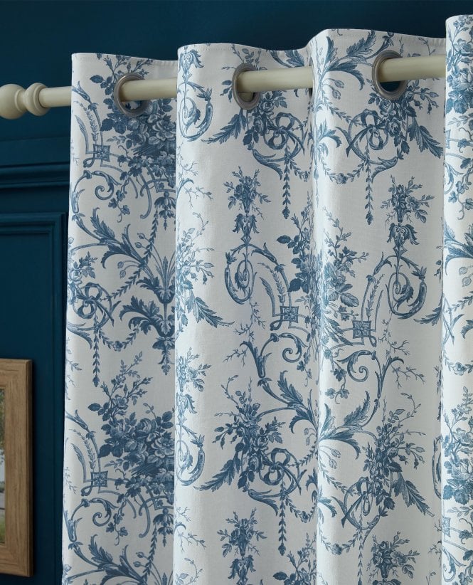 Laura Ashley Tuileries Lined Eyelet Curtains