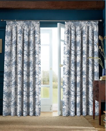 Tuileries Lined Pencil Pleat Curtains