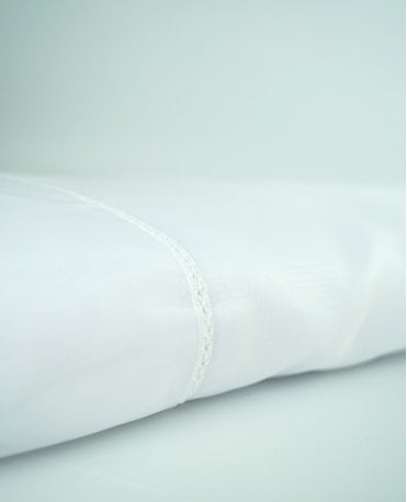 Lulu White Envelope Hem Voile Complete Roll