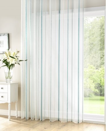 Luxe Teal Voile Curtain M2M
