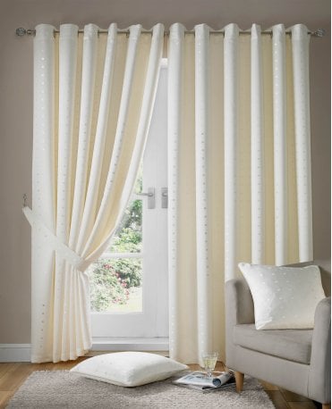 Madison Eyelet Lined Curtains