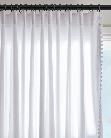 Malvern Pom Pom Voile Curtain M2M