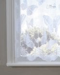 Mariposa Butterfly Express White Net Curtain