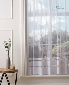 Mason White Net Curtain M2M