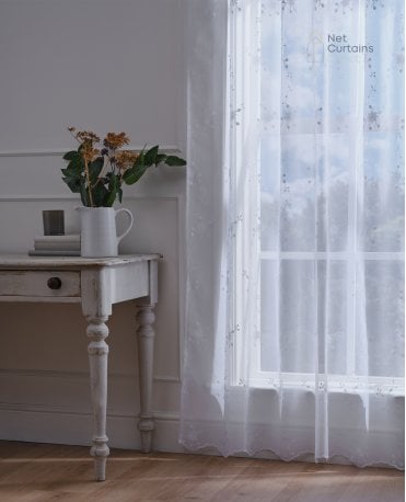 Megan White Voile Curtain M2M