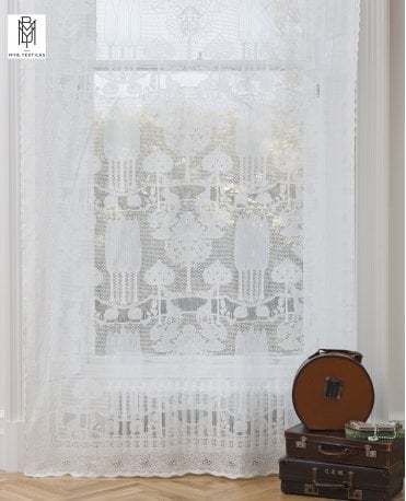 Stag White Slot Top Lace Panel