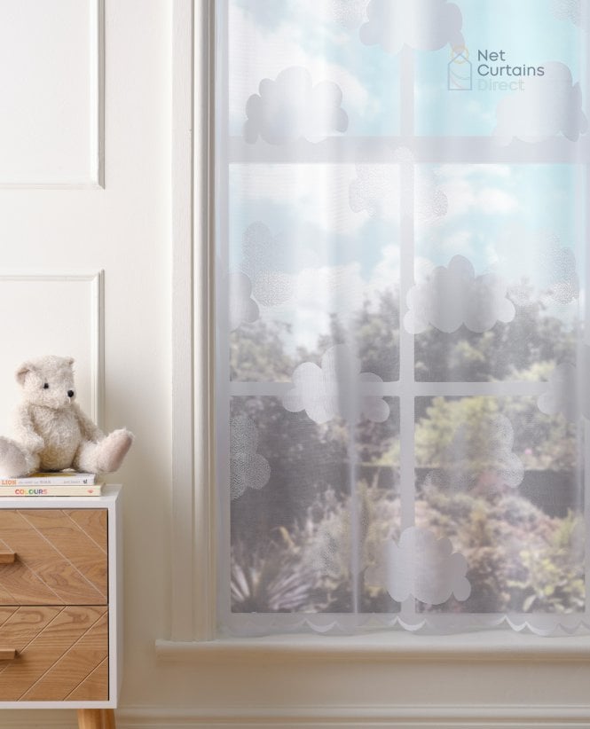 Nimbus Cloud White Net Curtain M2M