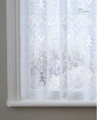 Nottingham White Express Net Curtain