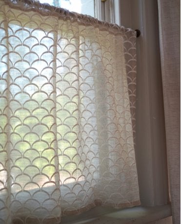 Nuvole Linen Blend Cafe Curtain M2M