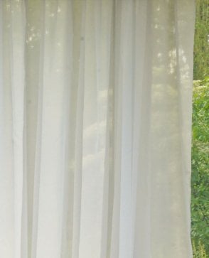 Opal Plain Fire Retardant Ivory Voile Curtain M2M
