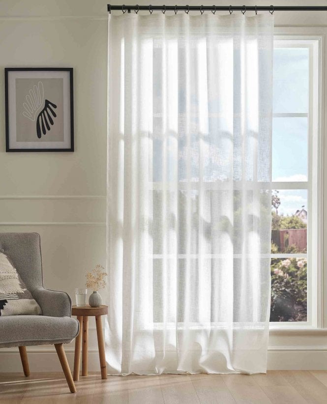 Pavilion Boucle Ivory Universal Top Voile Panel