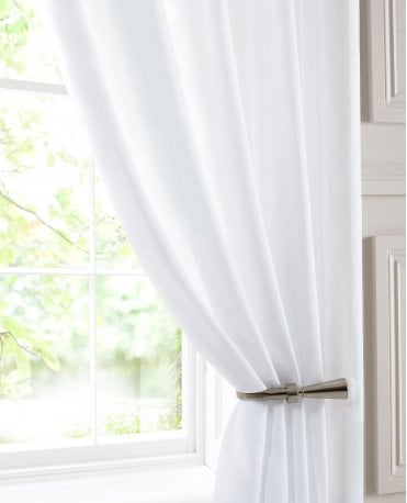 Chatsworth White Pencil or Slot Top Voile Panel